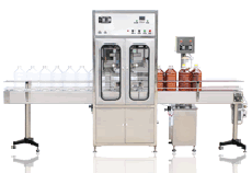 雙計量全自動定量食用油灌裝機