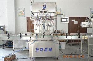 四頭全自動食用油灌裝線細節圖